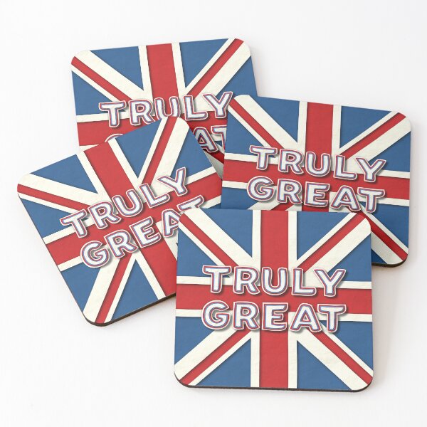 Item preview, Truly Great - 3D Paper Cutout Effect UK Flag Poster designed and sold by Wizzles Emporium.