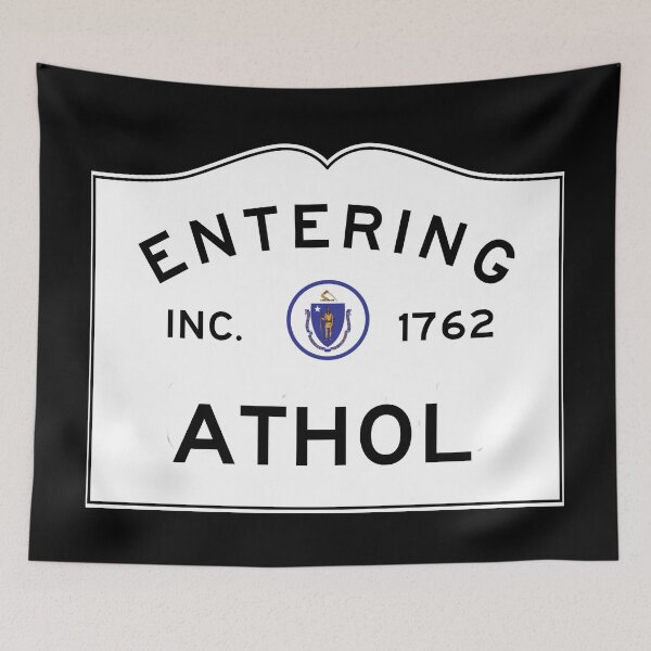 Item preview, Entering Athol Massachusetts - Commonwealth of Massachusetts Road Sign  designed and sold by NewNomads.