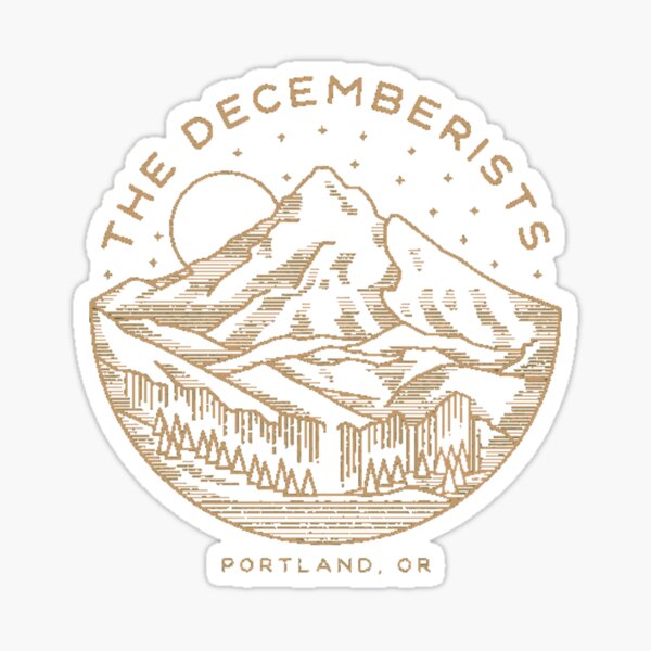 The Decemberists Portland Logo Sticker