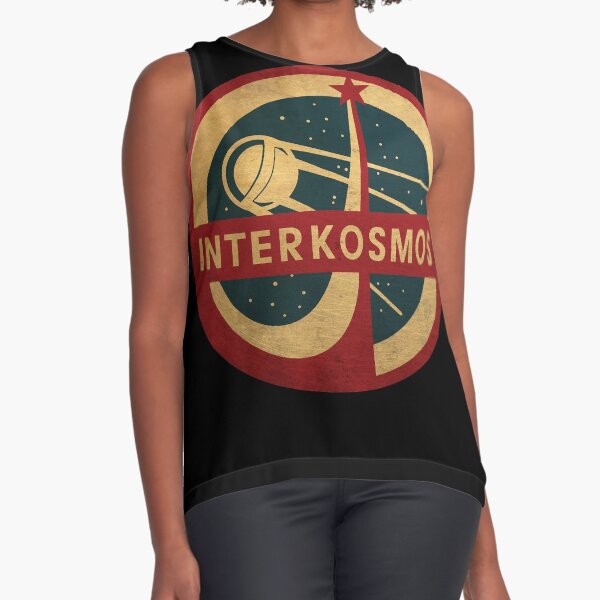 Vintage Interkosmos space program Sputnik Satellite Sleeveless Top