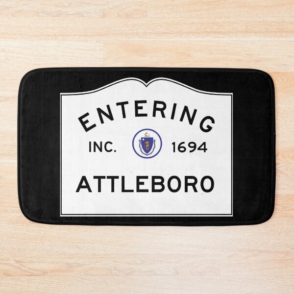 Item preview, Entering Attleboro Massachusetts - Commonwealth of Massachusetts Road Sign  designed and sold by NewNomads.