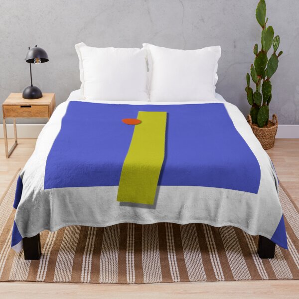 Item preview, Modern Abstract Art Yellow Blue and Red designed and sold by KALEIDOSCOPE UK.