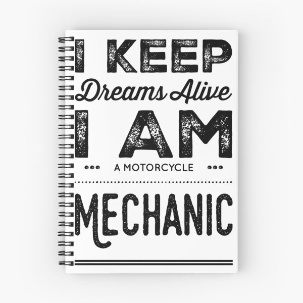 Item preview, I Keep Dreams Alive I Am A Motorcycle Mechanic Black Text designed and sold by TWMBDesigns.