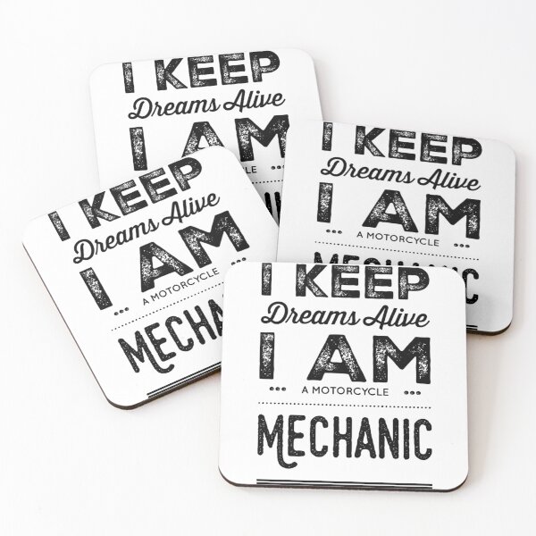 Item preview, I Keep Dreams Alive I Am A Motorcycle Mechanic Black Text designed and sold by TWMBDesigns.
