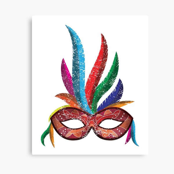 Lienzo «Hermosa máscara de carnaval para ropa brillante Disfraz de carnaval  | Carnaval | Hermoso y espontáneo regalo de carnaval para mujeres, hombres  y niños en Colonia | Kölle Alaaf |» de Lena987 | Redbubble