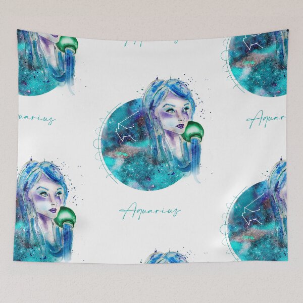 Item preview, horoscope - Sign aquarius designed and sold by Elaine Puhek.