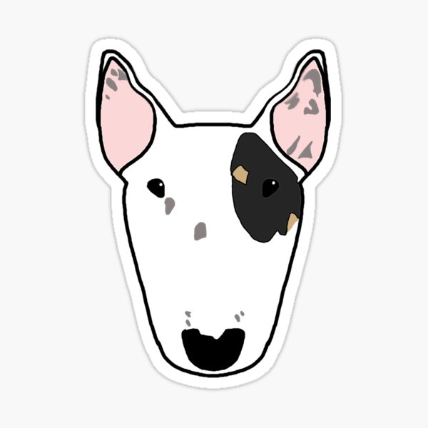 Item preview, Twinkle the Bull Terrier designed and sold by emilydevineart.