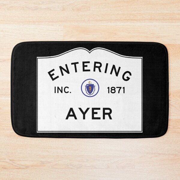 Item preview, Entering Ayer Massachusetts - Commonwealth of Massachusetts Road Sign  designed and sold by NewNomads.