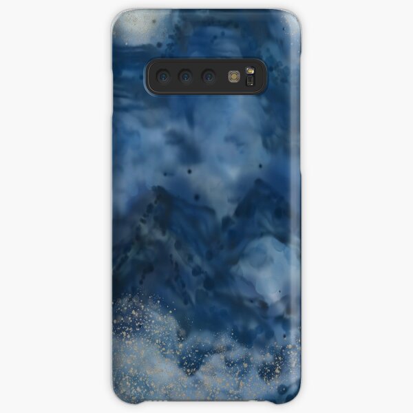 Bubbly Blue Mountains Ink Abstract Samsung Galaxy Snap Case