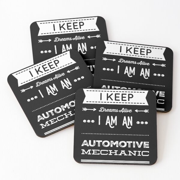 Item preview, I Keep Dreams Alive I Am An Automotive Mechanic White Text designed and sold by TWMBDesigns.