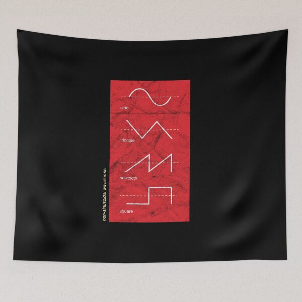 Item preview, Vintage Audio Waveform Synthesizer Analog Synth Nerd design designed and sold by A-Fashion.