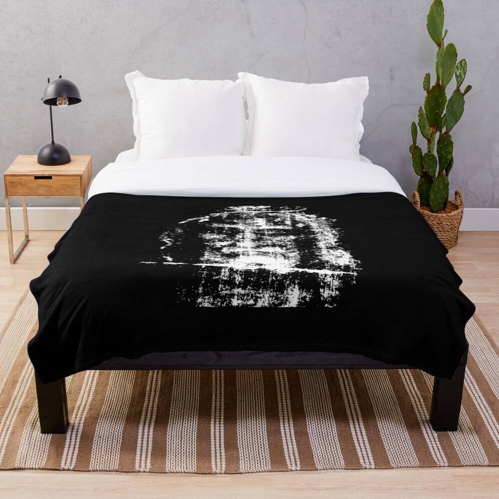 "Shroud of Turin Jesus Christ Face" Throw Blanket by Beltschazar