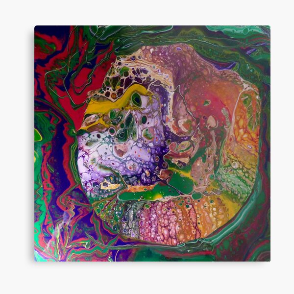 Farbenvielfalt I Pouring I ART Metallbild