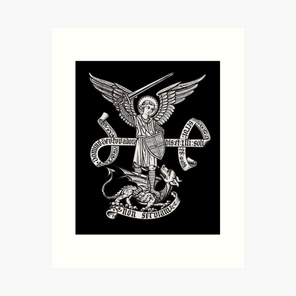 Item preview, Saint St Michael Catholic Archangel Angel Defender designed and sold by Beltschazar.