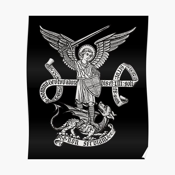 Saint St Michael Catholic Archangel Angel Defender Poster