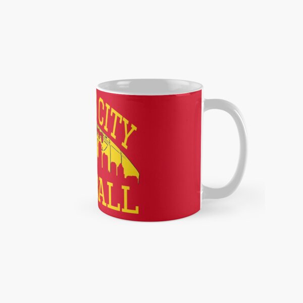 Kansas City Football KC Fan Red & Yellow Kc Football Kingdom Classic Mug