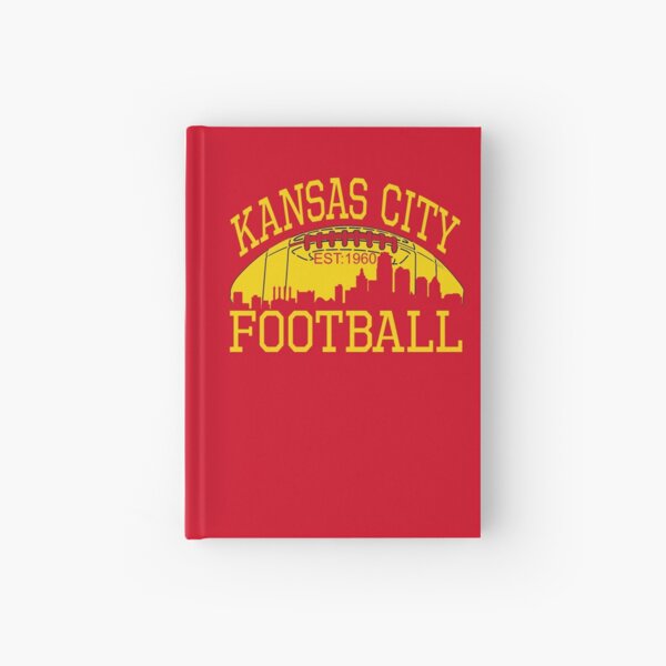 Kansas City Football KC Fan Red & Yellow Kc Football Kingdom Hardcover Journal