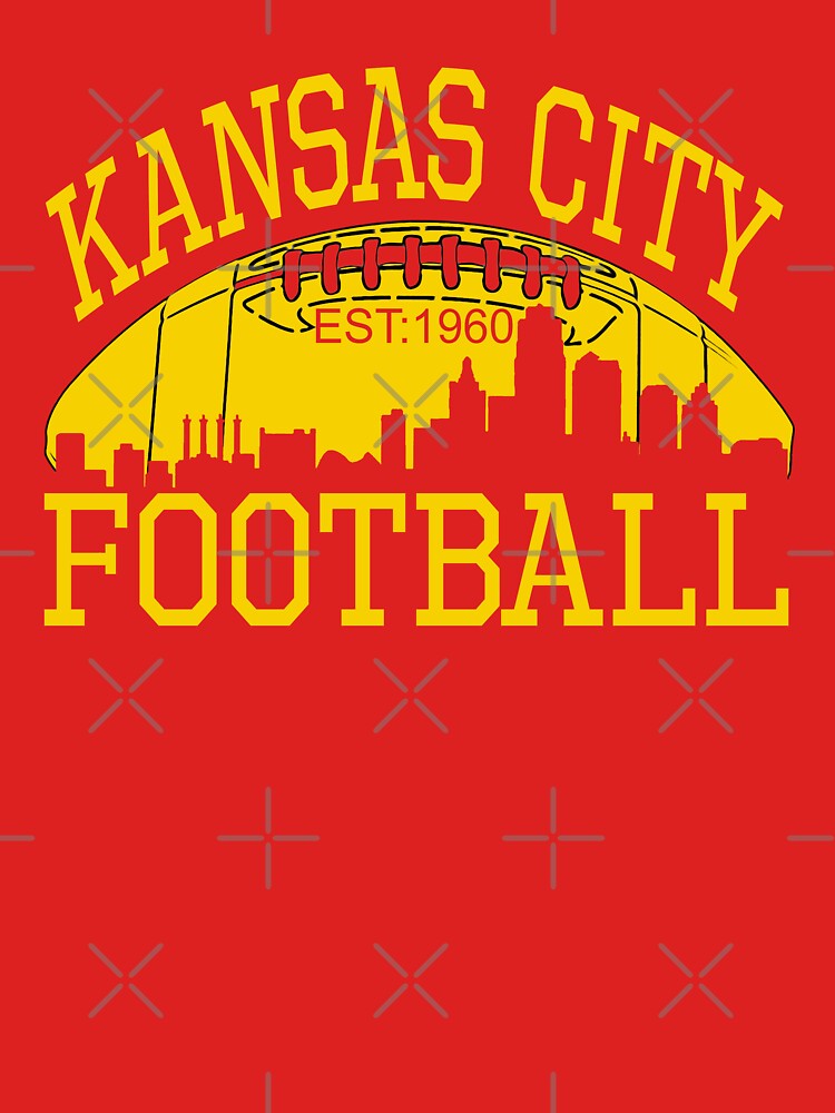 Kansas City Football KC Fan Red & Yellow Kc Football Kingdom by Bullish-Bear