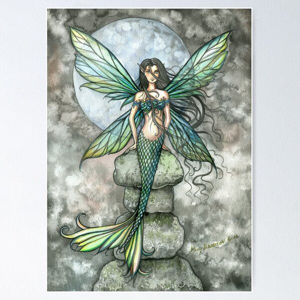 Item preview, "From Sea to Sky" Mermaid Fairy Art by Molly Harrison designed and sold by Molly  Harrison.