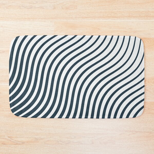 Item preview, Wavy stripes black and white pattern Geometric abstract fashion texture designed and sold by mashmosh.