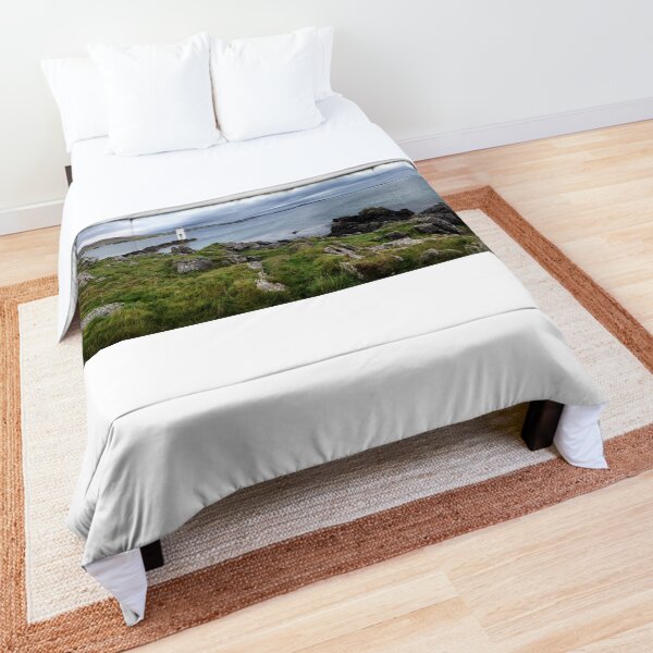 Carraig Fhada lighthouse on Islay, Scotland Comforter