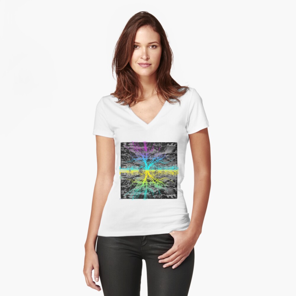 Item preview, Fitted V-Neck T-Shirt designed and sold by WarrenPHarris.