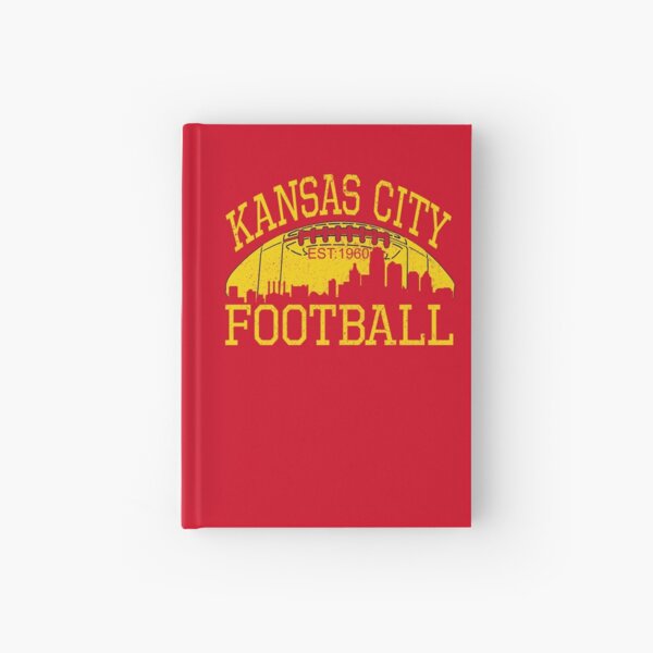 Vintage Classic Kansas City Football KC Fan Red & Yellow Kc Football Kingdom Hardcover Journal