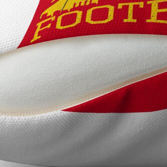 Alternate view of Vintage Classic Kansas City Football KC Fan Red & Yellow Kc Football Kingdom Throw Pillow