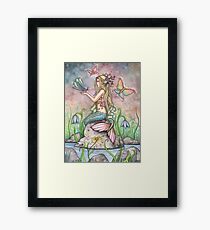 "Creekside Magic" Mermaid Art by Molly Harrison Framed Print