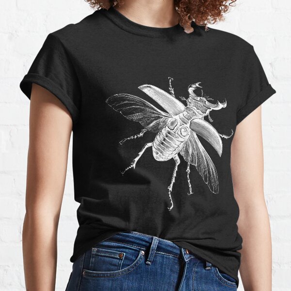 Vintage Stag Beetle Bug Engraving Classic T-Shirt