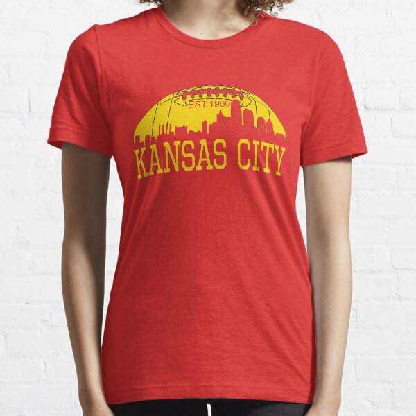 Red & Yellow KC Kansas City Football Essential T-Shirt