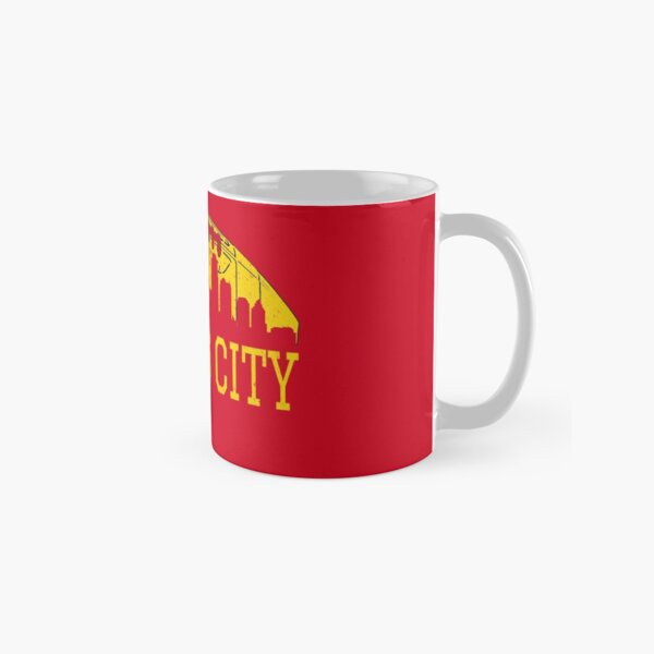 Classic Vintage Red & Yellow KC Kansas City Football Classic Mug
