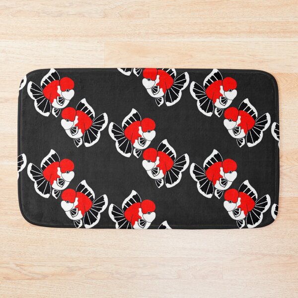 Item preview, Oranda Tri Color Goldfish Pair in Black background Logo 20 C designed and sold by Nosnah.