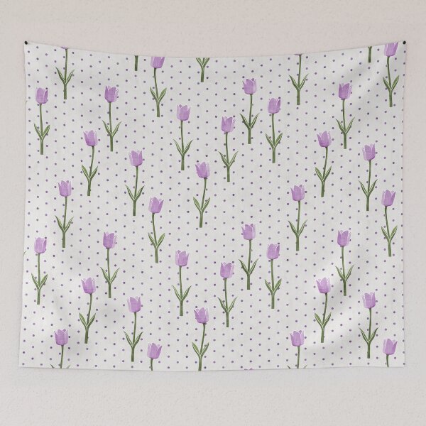 Item preview, Tulips - spring flowers - lavender  designed and sold by littlearrow.