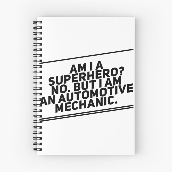 Item preview, Am I A Superhero No But I Am An Automotive Mechanic Black Text designed and sold by TWMBDesigns.