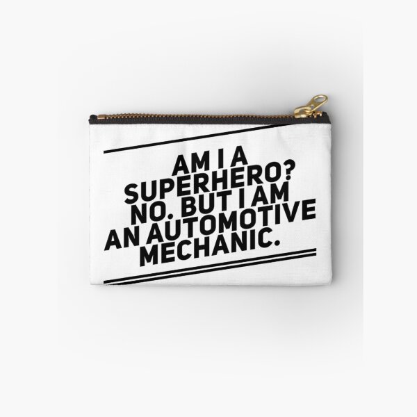 Item preview, Am I A Superhero No But I Am An Automotive Mechanic Black Text designed and sold by TWMBDesigns.