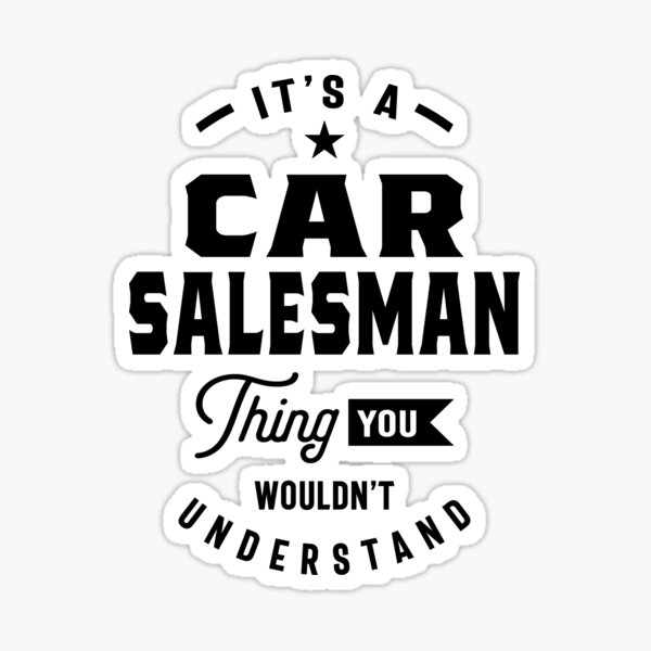 Trust me Car salesman *H485* 8 inch Sticker decal salesman used car commision 