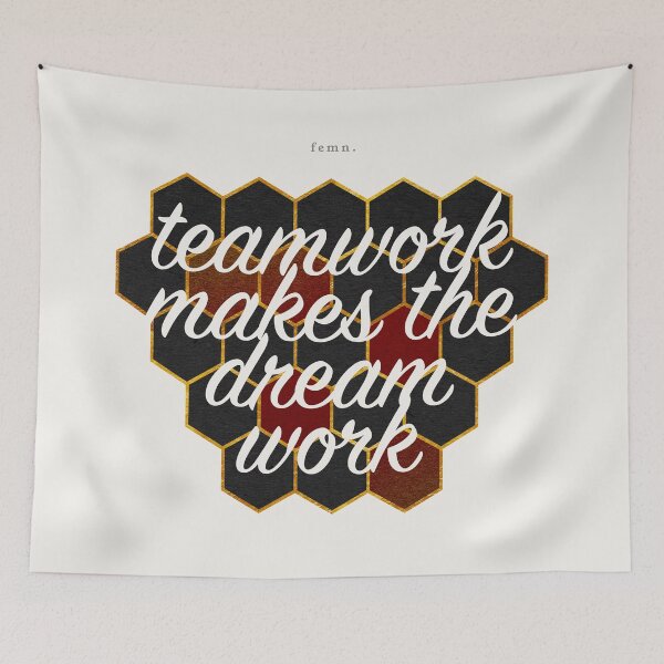 Item preview, [ femn. ] Teamwork Makes The Dream Work  - Inspirational Quotes designed and sold by Miscellaneous Co..