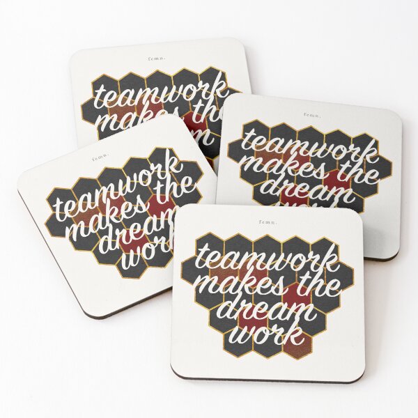Item preview, [ femn. ] Teamwork Makes The Dream Work  - Inspirational Quotes designed and sold by Miscellaneous Co..