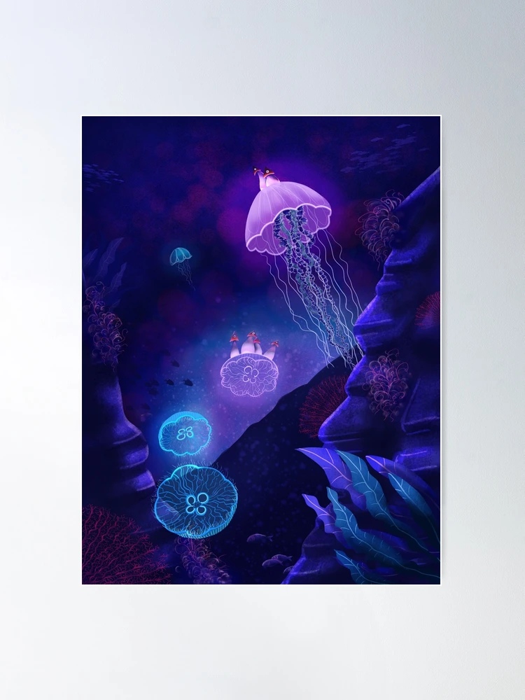 Glow in The Dark Ocean Fish Wall Stickers Ocean Theme Fluorescent