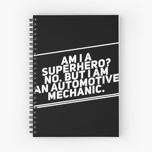 Item preview, Am I A Superhero No But I Am An Automotive Mechanic White Text designed and sold by TWMBDesigns.