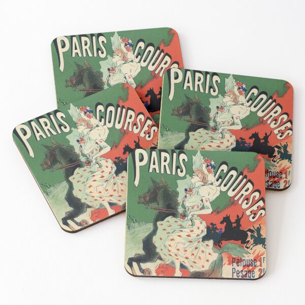 Item preview, Paris horse races belle époque advert Jules Chéret designed and sold by aapshop.