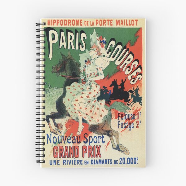 Item preview, Paris horse races belle époque advert Jules Chéret designed and sold by aapshop.
