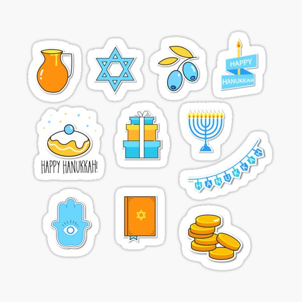 Happy Hanukkah Stickers for Sale