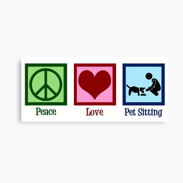 Item preview, Peace Love Pet Sitting designed and sold by Epic Love Designs.