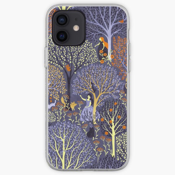 Magical Forest in blue iPhone Soft Case