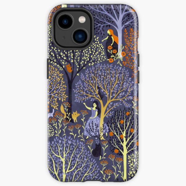Magical Forest in blue iPhone Tough Case
