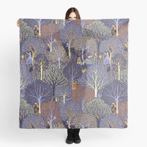 Aperçu de l'œuvre Forêt magique en bleu créée et vendue par Gaia Marfurt.