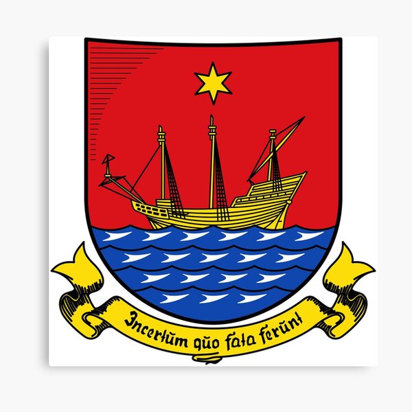 Coat of Arms of Wyk auf Föhr (Schleswig-Holstein), Germany Canvas Print