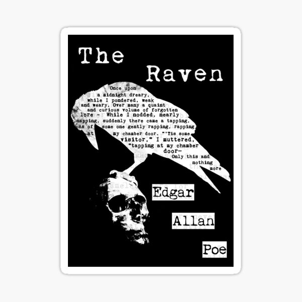 Item preview, Edgar Allan Poe The Raven Poem designed and sold by Rebel Misfits.